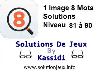 1 Image 8 Mots Niveau 81,82,83,84,85,86,87,88,89,90 Solutions