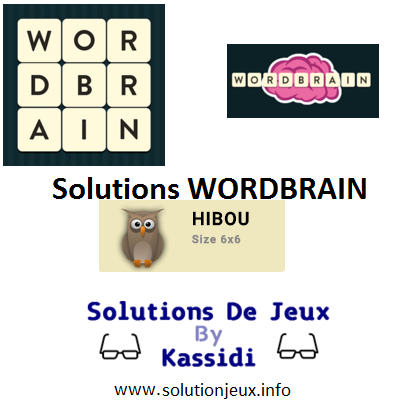 20 wordbrain hibou solutions