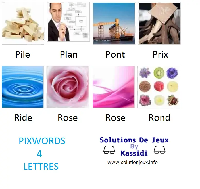 Solutions pixwords 4 lettres – suite 6