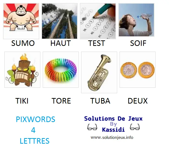 Pixwords solutions mots à 4 lettres – suite 9