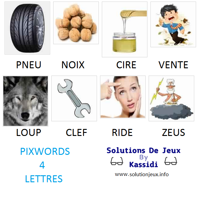 Pixwords solutions mots à 4 lettres – suite 10