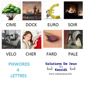 Pixwords solutions mots à 4 lettres info 18