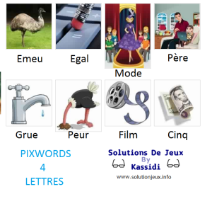 Pixwords solutions mots à 4 lettres info 6
