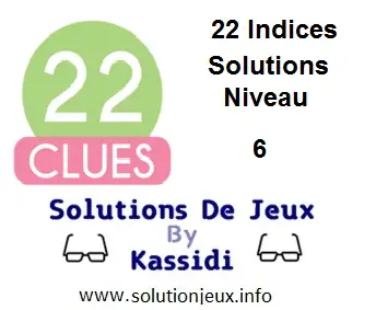 22 indices Niveau 6 Solutions