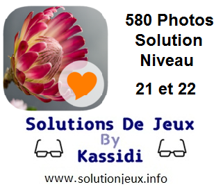 580 Photos Solution Niveau 21 et 22
