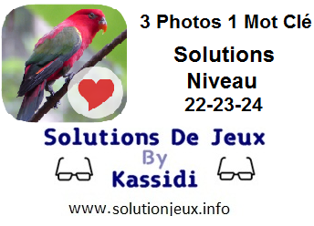Solutions 3 photos 1 mot clé 22-23-24